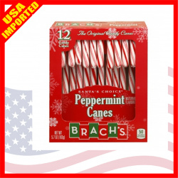 Brach’s Peppermint Canes – 12 Count (USA Imported)
