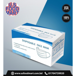 Disposable 3-Ply Face Mask – 50 Pieces