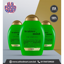 OGX Hydrating + Tea Tree Mint Shampoo – 385 mL