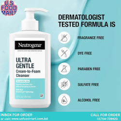 Neutrogena Ultra Gentle Cream-to-Foam Cleanser – 354 mL